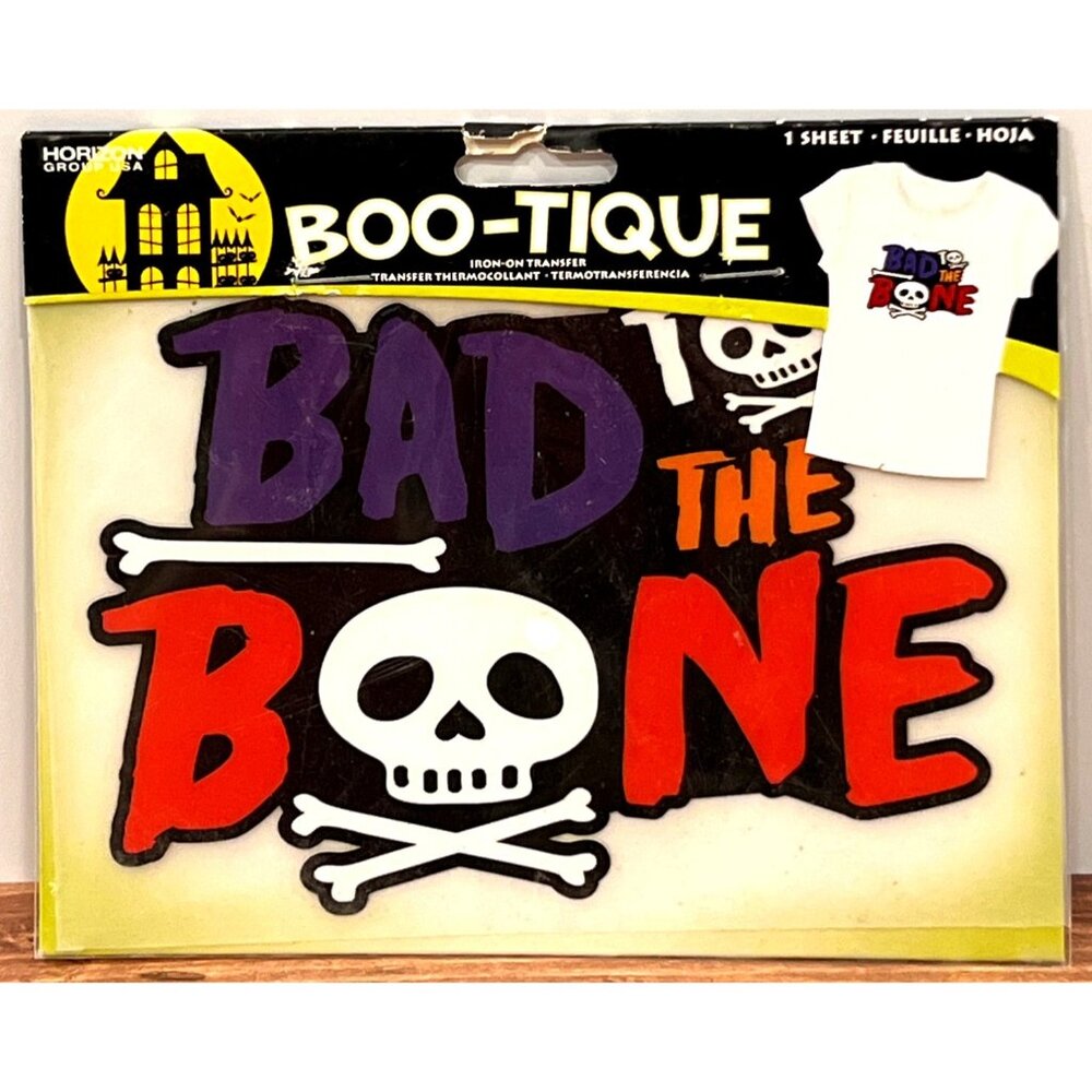 Boo-Tique Iron on Transfer Skeleton By Horizon Group MST26303-123